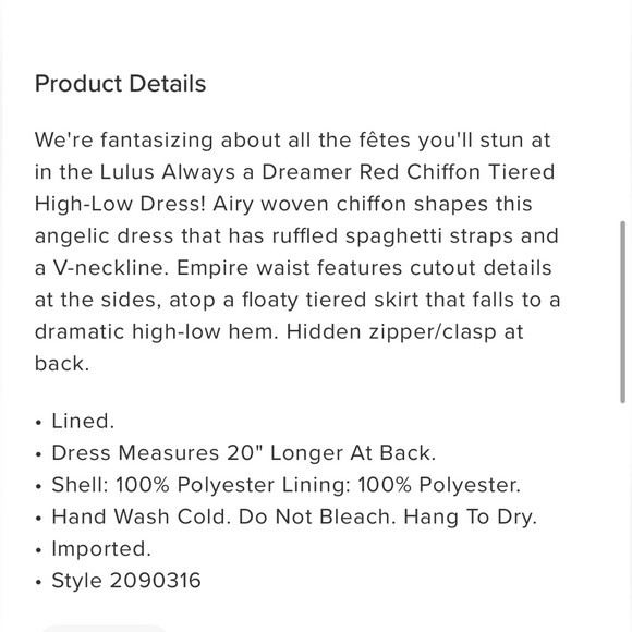 Lulu's Red Ruffled Maxi Dress - Picture 4 of 4